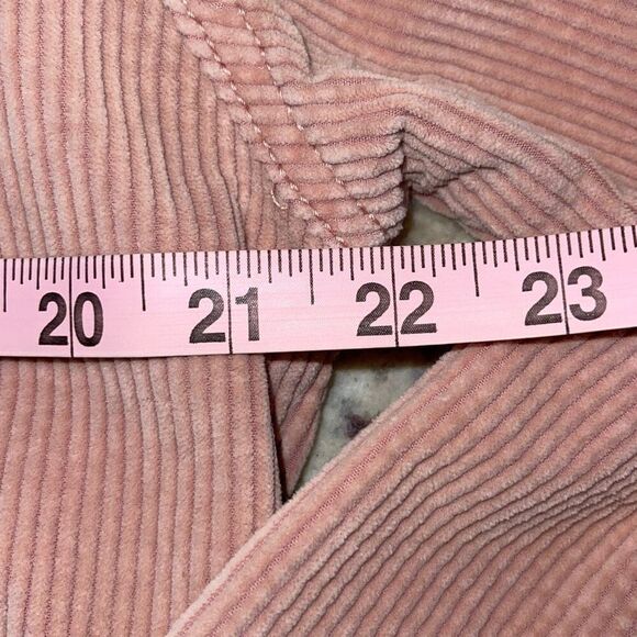 American Eagle Cotton Corduroy‎ Cropped Jacket Light Pink Casual Size Medium - Picture 10 of 11